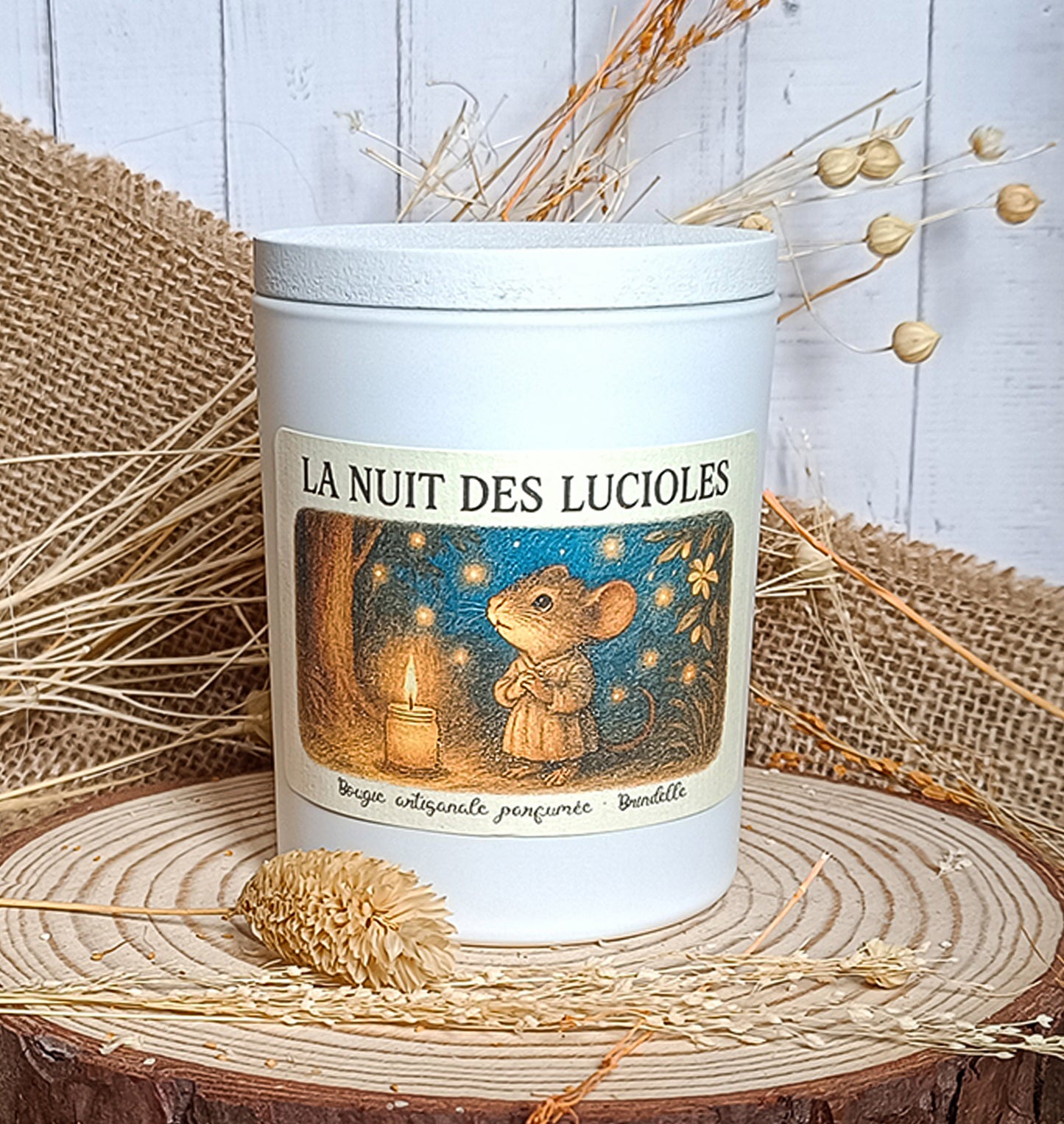 Bougie parfumée en cire de soja – La Nuit des Lucioles
