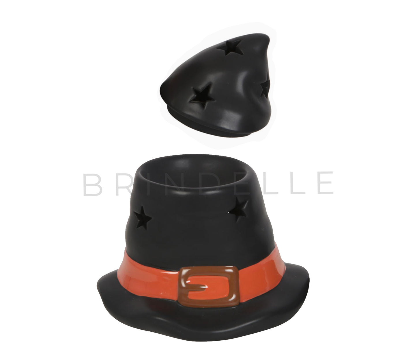 Brûleur décoratif pour Halloween. Chapeau de sorcière décoratif