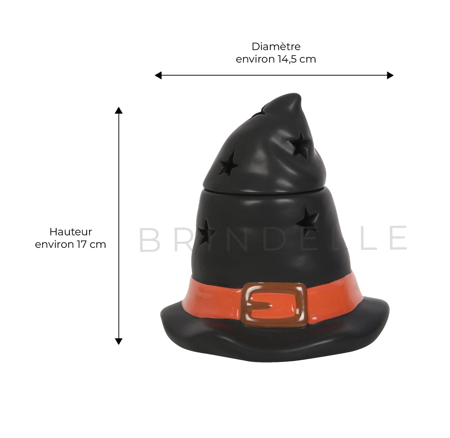 Bûleur Halloween. Chapeau de sorcière. Brindelle