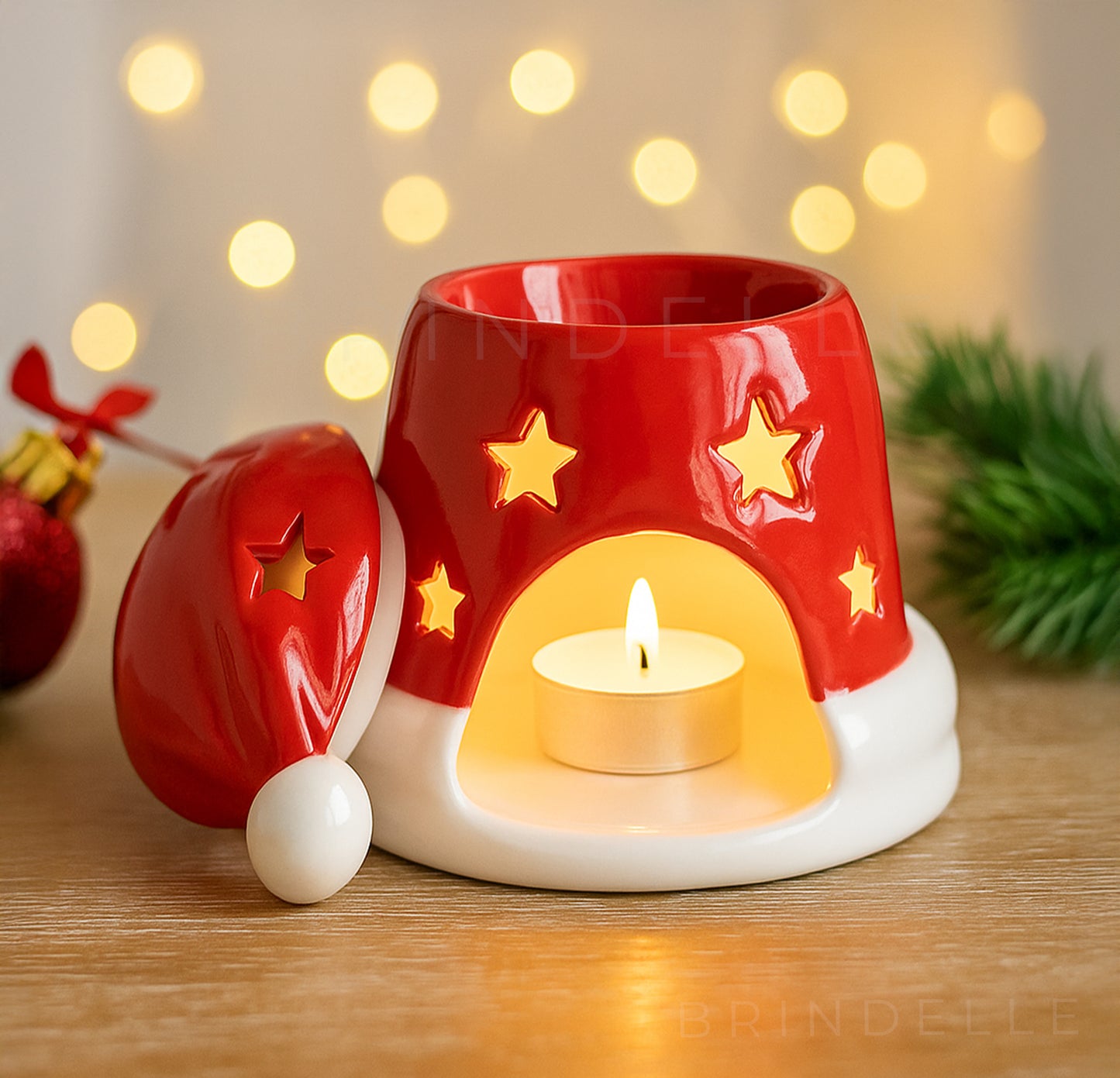 Brûleur en forme de bonnet de Noël – Brindelle
