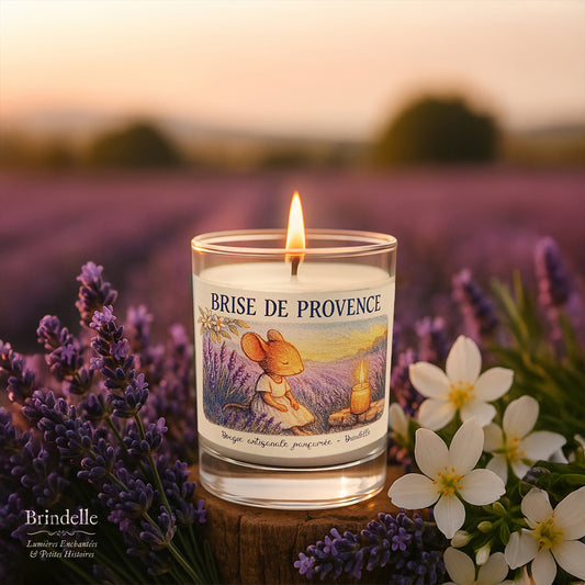 Bougie parfumée en cire de soja – Brise de Provence – bougie végétale lavande