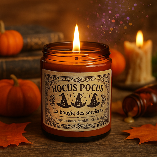 Bougie parfumée Au coin du feu, Cire végétale artisanale, Ambiance cheminée