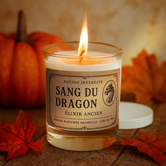 Bougie parfumée en cire de soja – Sang du Dragon
