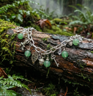 Bracelet Aventurine Verte , Breloques et Cristaux