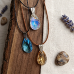 Collier femme goutte cristal