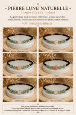 Bracelet Pierre de Lune et Aventurine, Porte-bonheur – Image 3