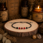 Bracelet Protection Agate Noire et Rouge – Image 2