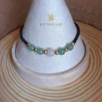 Bracelet Pierre de Lune et Aventurine, Porte-bonheur