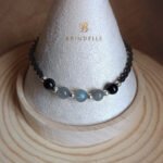 Bracelet Protection Labradorite et Agate Noire