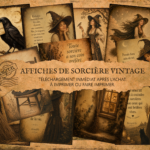 Affiches Numériques de Sorcière Vintage à Imprimer