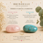 Bracelet JE T’AIME en code Morse. Quartz rose & Turquoise – Image 3