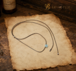 Collier aigue-marine brute – Image 2