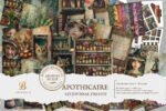Kit Numérique Apothicaire, Pages et Éléments à Imprimer