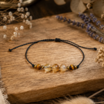 Bracelet citrine et œil de tigre