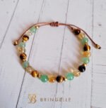 Bracelet citrine, aventurine et œil de tigre – Image 2