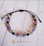Bracelet améthyste, labradorite et obsidienne dorée – Image 2