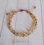 Bracelet citrine ajustable, bracelet abondance – Image 2