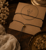 Collier croissant de lune doré – Image 4