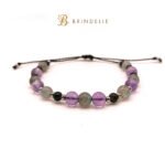 Bracelet améthyste, labradorite et obsidienne dorée – Image 3