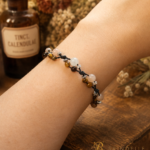 Bracelet pierre de lune et œil de tigre