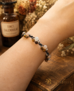 Bracelet pierre de lune et œil de tigre