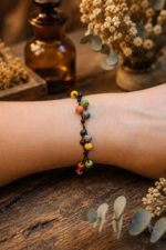 Bracelet céramique et lave noire – Image 2