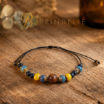 Bracelet céramique bois et lave noire