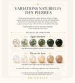 Bracelet ajustable en agate mousse – Image 3