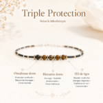 Bracelet fin Triple Protection. Délicat minimaliste – Image 4