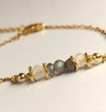 Bracelet Paris. Labradorite et pierre de lune