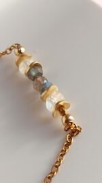 Bracelet Paris. Labradorite et pierre de lune – Image 6