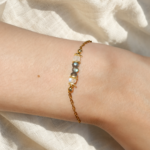 Bracelet Paris. Labradorite et pierre de lune – Image 2