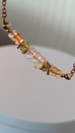 Bracelet Rosée. Pierre de lune, péridot & citrine – Image 8