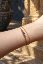 Bracelet Arabesque en tourmaline pétrole et citrine naturelle (Copie) – Image 3