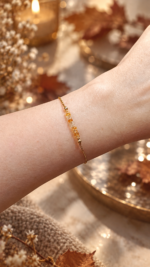 Bracelet Novembre doré. Citrine naturelle AAA – Image 2