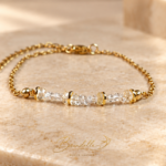 Bracelet Vienne en diamants Herkimer et citrine – Image 3