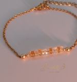 Bracelet Novembre doré. Citrine naturelle AAA – Image 7