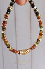 Bracelet Arabesque en tourmaline pétrole et citrine naturelle – Image 5