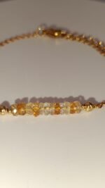 Bracelet Novembre doré. Citrine naturelle AAA – Image 5
