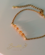 Bracelet Novembre doré. Citrine naturelle AAA – Image 4