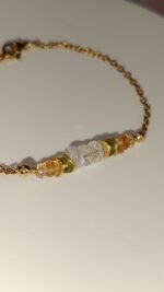 Bracelet Rosée. Pierre de lune, péridot & citrine – Image 7