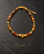 Bracelet Arabesque en tourmaline pétrole et citrine naturelle – Image 4