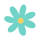 flor turquesa