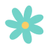 flor turquesa